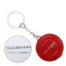 Wholesale mini 1.5m reel soft measure tape gift keychain tape measure key chain with logo custom