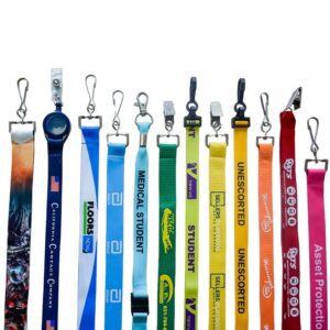 Custom lanyard with logo neck strap band for business id badge card holders polyester lanyard
