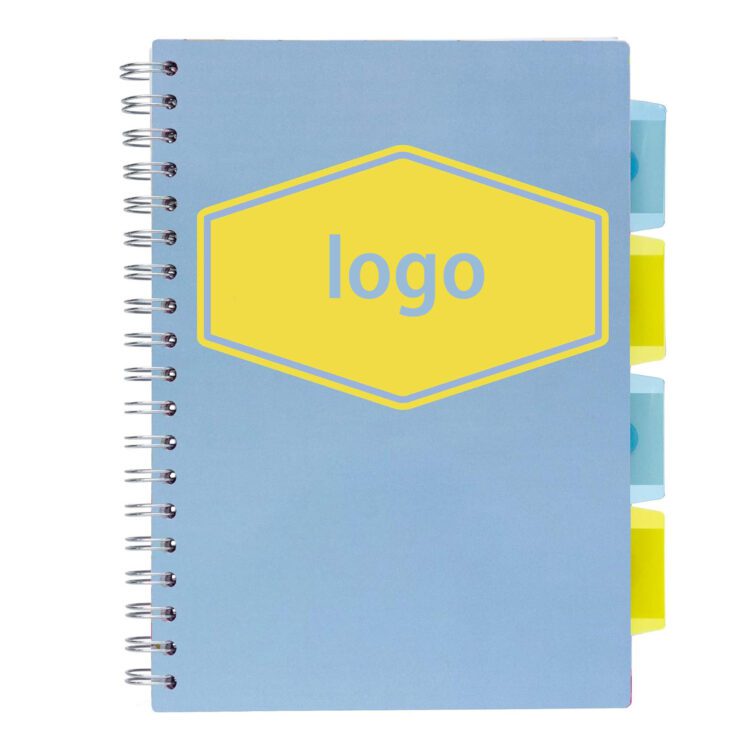 Office spiral notebook can repositioned with delimited perforated edges notepads custom logo printed