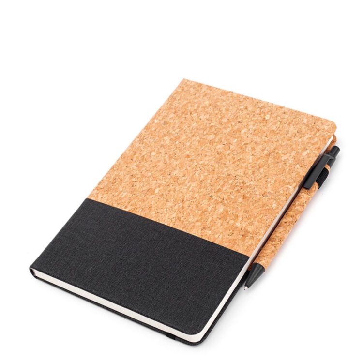 Customizable logo a5 notebook creative pu wheat straw splicing notebook promotional gift business notebook