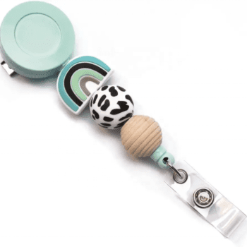 Retractable pull badge id department brand name badge holder scroll school student office nurse badge reel