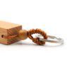 Wholesale custom multifunctional mobile phone stand holder key ring mini wooden keychain for gift