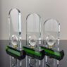 Factory customizable sports golf crystal awards golf championships trophy clear crystal golf trophy