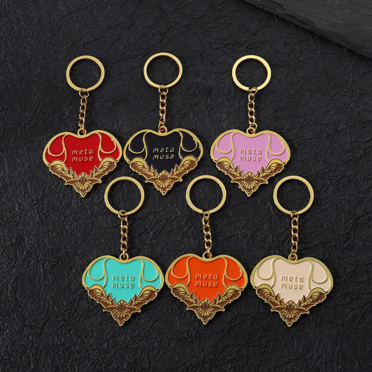 Wholesale fashion 2d 3d anime keychain metal zinc alloy enamel key chain ring lovely cartoon kawaii key chains for girls gifts