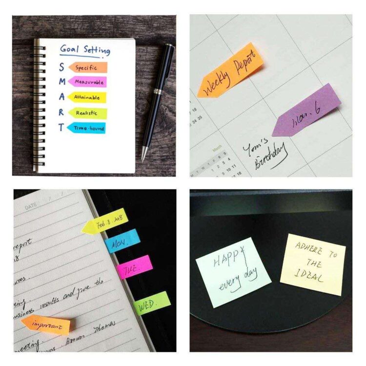 Wholesale custom logo geometric minimalist sticky notes colorful paper korean sticky note set