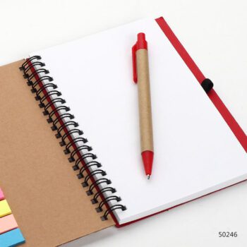 Wholesale hard cover a5 notebooks eco friendly cork cover spiral bound notebooks with pens