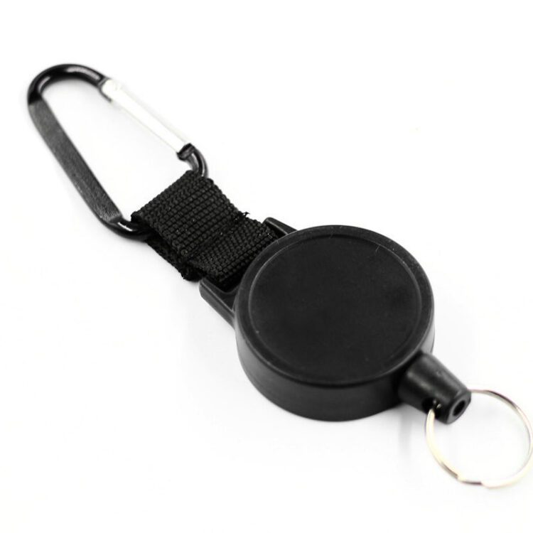 Badge reels wholesale outdoor items gifts plastic nurse retractable metal carabiner keychain badge reel
