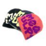 Y2k beaine with custom logo knit winter hats jacquard mohair beanies