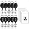 Heavy duty oval yoyo plastic abs id name badge reel retractable badge holders carabiner badge reels