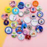 Hot sell custom button badge diy tinplate metal badge for giveaway