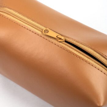 Portable waterproof storage purse minimalism travel makeup bag fashion letter pu leather cosmetic bag for women girl daily use