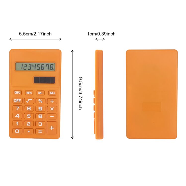 Mini cute calculator for school students office solar custom colorful pocket custom dual power smart basic 8 digit