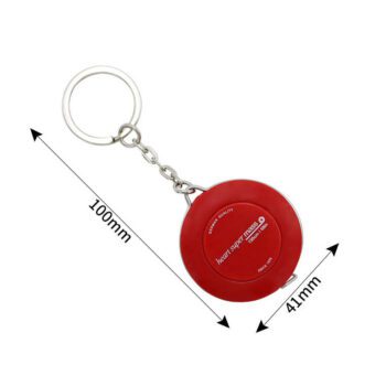 Wholesale mini 1.5m reel soft measure tape gift keychain tape measure key chain with logo custom
