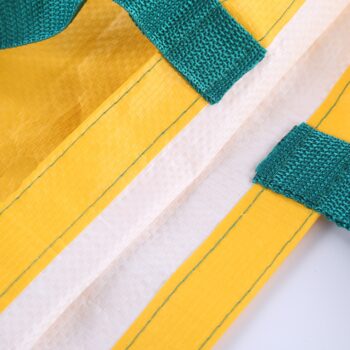 Reusable non woven tote shopping bags eco friendly carry shoulder yellow laminated grocery woven pp bag with custom logo