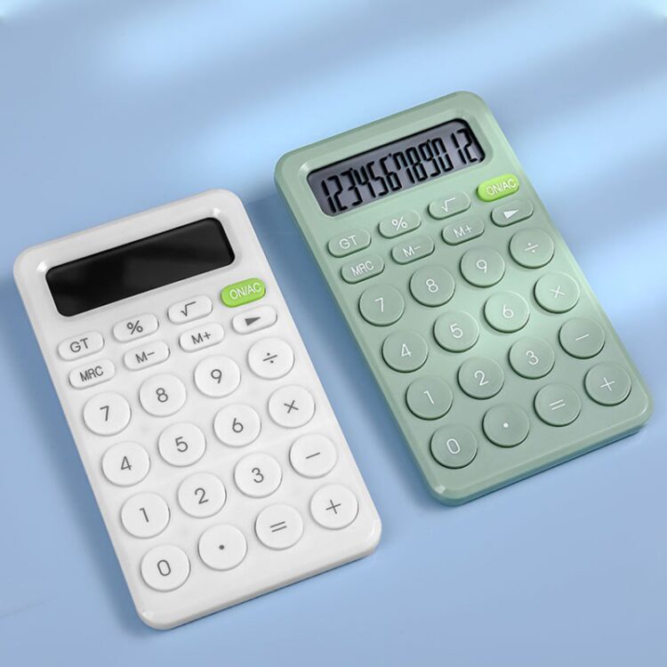 Ideal for office & academic excellence, bulk custom options available 12-digit lcd colorful mini calculator