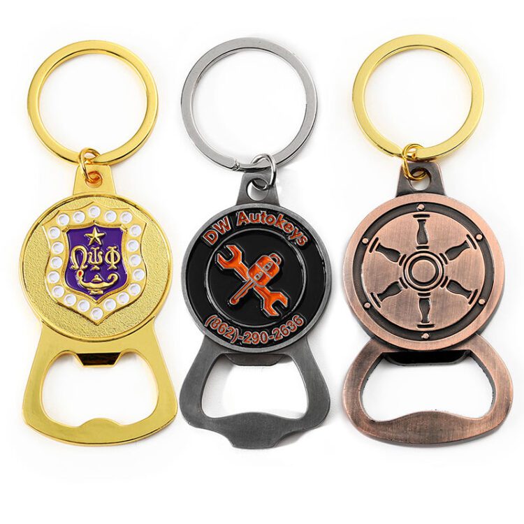 Free design key chain custom logo 3d 2d enamel keyholder opener metal key ring bottle opener zinc alloy opener keychain for bar