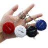 Wholesale mini 1.5m reel soft measure tape gift keychain tape measure key chain with logo custom