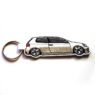 Woven keychain double sides embroidery keychain custom logo merrow embroidered patch key chains