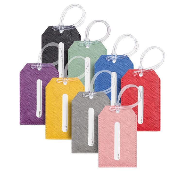 High quality cheap price customizable bulk blank luggage tags with paper insert