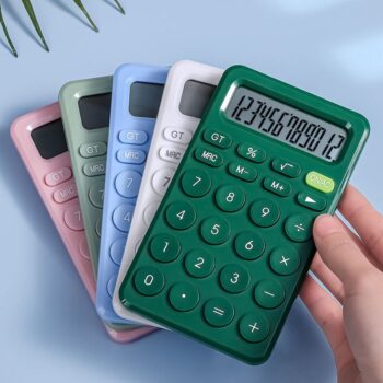 Ideal for office & academic excellence, bulk custom options available 12-digit lcd colorful mini calculator