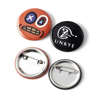 Factory wholesale offset blank metal tin tinplate 58mm cheap magnetic pin custom button badge