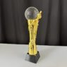 Customized competition sport gold baseball crystal glass trophies golf trophy crystal crystal basketball trophies