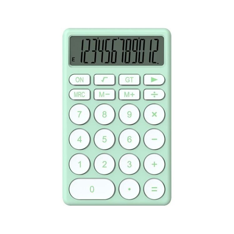 Wholesale 12 digital calculator custom count use student school stationery items electronic cute calculator