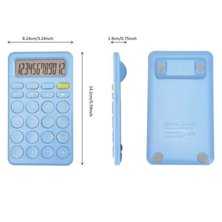 Ideal for office & academic excellence, bulk custom options available 12-digit lcd colorful mini calculator