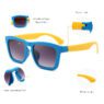 Hot selling fashion new sunglasses girls promotional design square frame kids sunglasses uv400 lens sunglasses boys