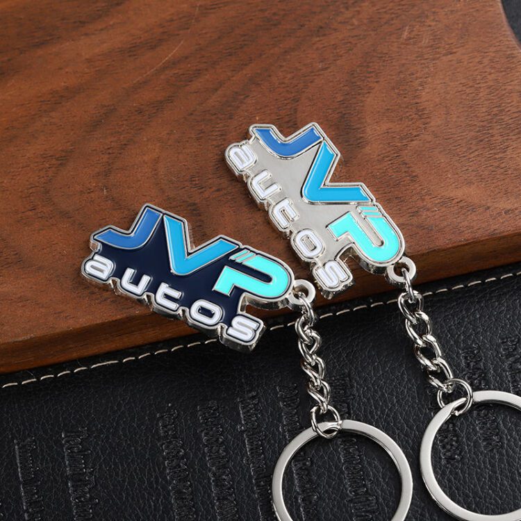 Design your own personalized keychains factory custom key chain 3d letter gold silver metal zinc alloy enamel key ring logo