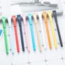 Eco-friendly colored recycled craft paper tube and cap stick ball pen with wrap custom logo print ballpoint pen