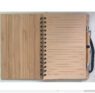 Eco custom design b6 bamboo hardcover journal diray agenda spiral notebook for school stationery and business