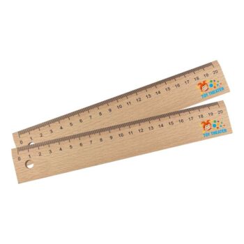 20cm natural beech wood ruler with one side graduation in centimetres promotional gifts wood ruler 20cm in stock