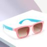 Hot selling fashion new sunglasses girls promotional design square frame kids sunglasses uv400 lens sunglasses boys
