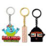 No minimum custom key chain logo letter metal zinc alloy hard soft enamel keychain 2d 3d cartoon anime key ring with logo