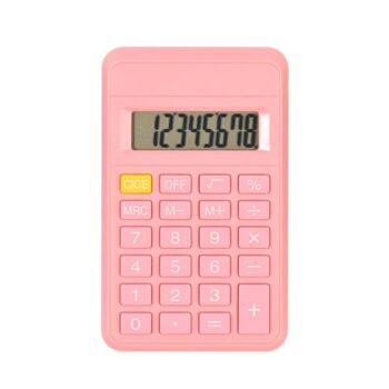 Cute 8 digit mini calculator high-quality abs perfect for school & office custom small stationery set available