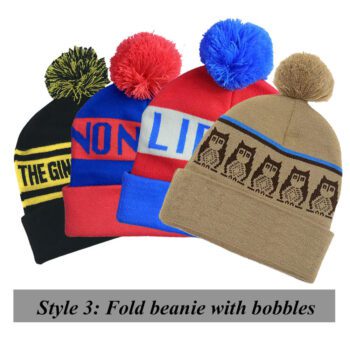 Oem high quality wholesale jacquard 100% acrylic warm knitted beanie custom acrylic knitted beanie