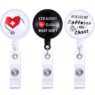 Heavy duty oval yoyo plastic abs id name badge reel retractable badge holders carabiner badge reels