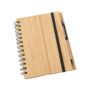 Eco custom design b6 bamboo hardcover journal diray agenda spiral notebook for school stationery and business