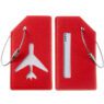 Wholesale price luxury travel accessories airplane leather luggages tags custom logo
