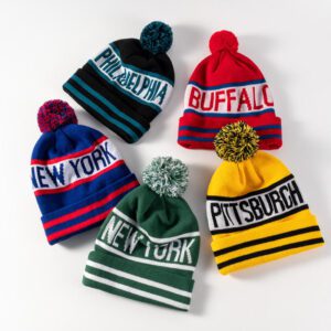 Custom wholesale beanies with logo from China manufacturer
