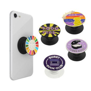 Custom phone back personalized socket popes socket grip holder griptok with expanding stand