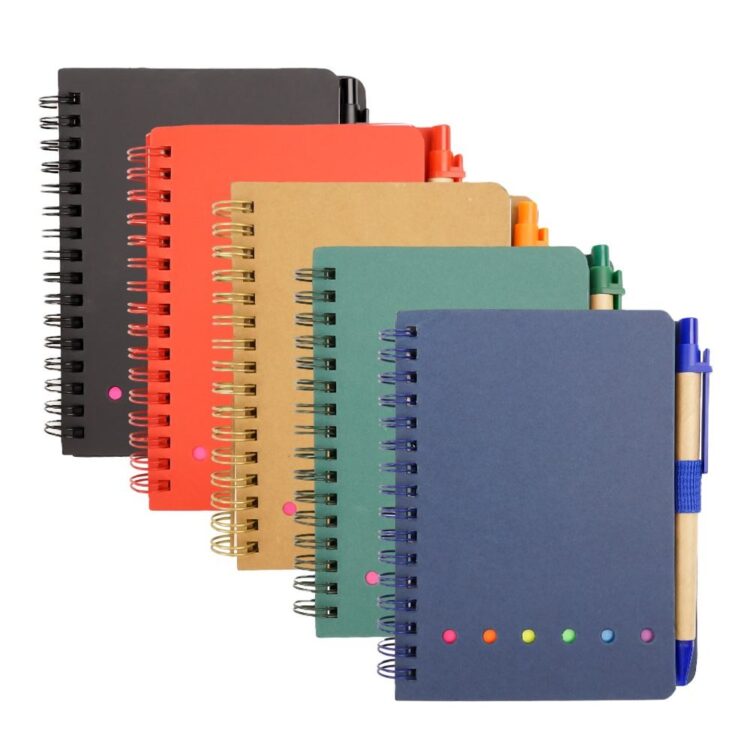 Wholesale hard cover a5 notebooks hardcover binding custom spiral notebook