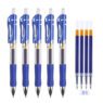 China made premium smooth writing roller retractable gel ink ballpoint pens with soft rubber grip