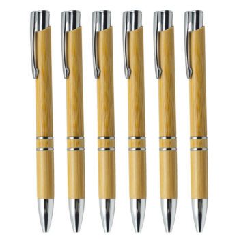 Eco green bamboo wood promo ball pen products item, 2 rings recycle bamboo ball-point pen with laser engraved logo ball pens