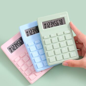 Custom cute 8-digit mini calculator abs perfect for school & office custom small stationery set available
