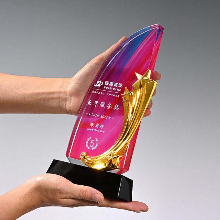 Wholesale k9 blank crystal plaque uv printing awards blank plaque k9 crystal trophy award