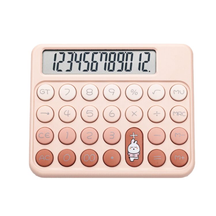 Custom cartoon 12 digit school calculator cute calculator simple fresh creative fashion calculator for kids