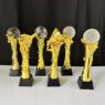 Customized competition sport gold baseball crystal glass trophies golf trophy crystal crystal basketball trophies