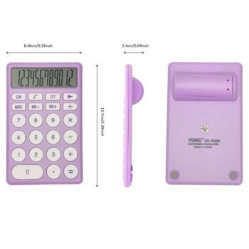 Wholesale 12 digital calculator custom count use student school stationery items electronic cute calculator